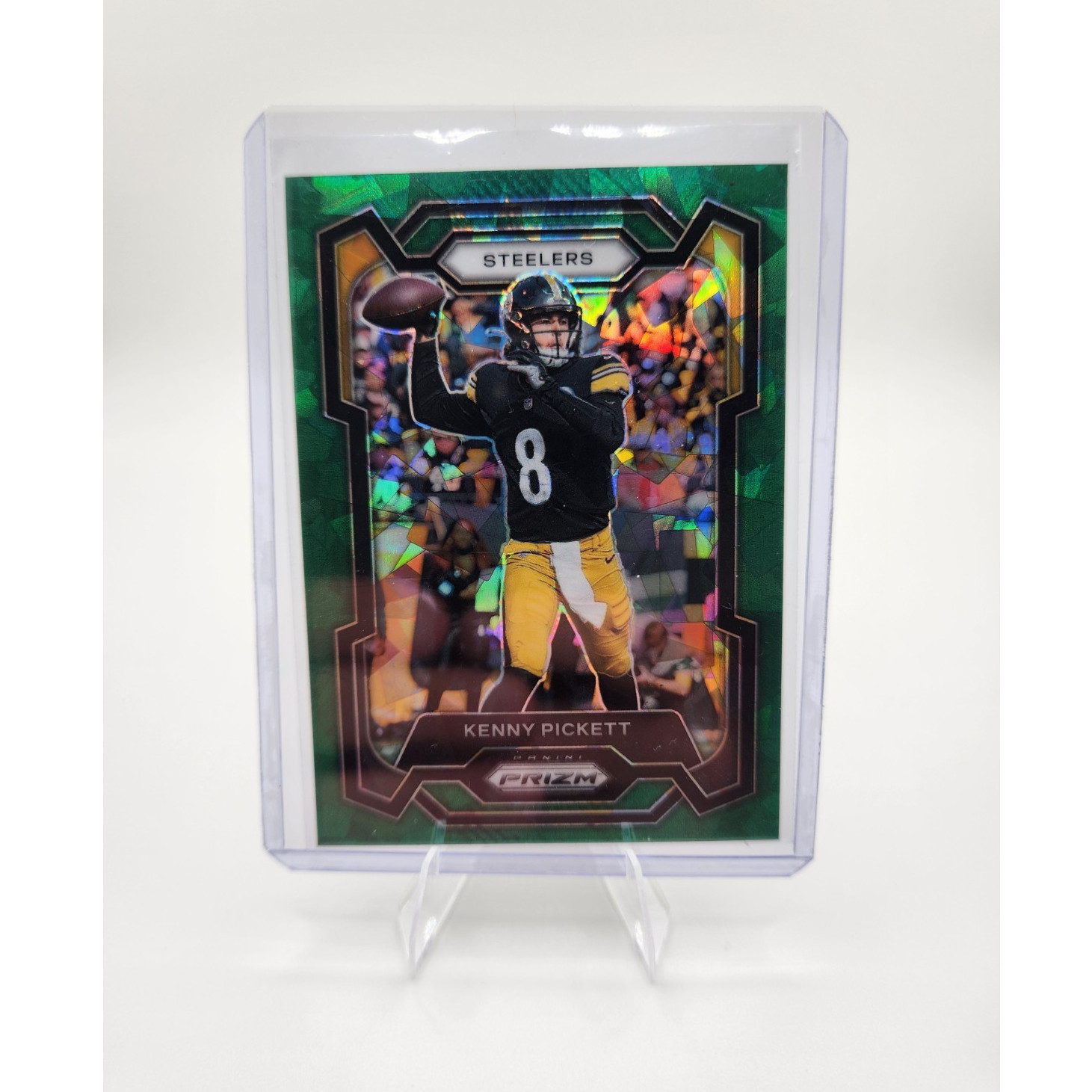 Panini 2023 Prizm Kenny Pickett #249 Pittsburgh Steelers Green Ice Prizm