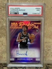 2024 PANINI NBA HOOPS RC INK #RIING HARRISON INGRAM ROOKIE RC  PSA 9 AUTO