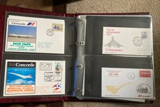 Concorde Cover Collection and Album 80+ Flown FDCs postcards PHQs some rare