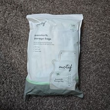 Motif Medical Breastmilk Storage Bags 100 Count Sealed BPA Free Leakproof