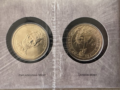 2/TWO 2010 P & D US Mint Lincoln Presidential $1 Coin Cover Set Ist Day Minting - Picture 11 of 15