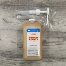 Dunkin Donuts French Vanilla Swirl 64 Oz With Pump Expires End Of Year