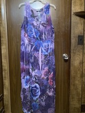 Beautiful Catherine’s Size 24 Purple Butterfly Summer Dress SMOKING HOUSEHOLD