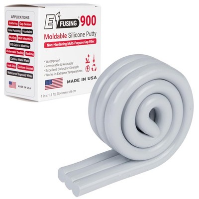 900 Moldable Silicone Putty - Gray Circular Shape Circular, gray