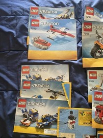 lego Creator manual Instruction Book Lot 7291 7292 5765 31005 5867 31015 31020