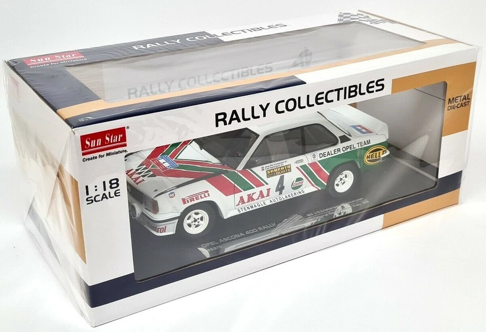 Sunstar 1/18 Opel Ascona 400 International Sachs Winner Rally 1981 Diecast Model - Image 2 of 4