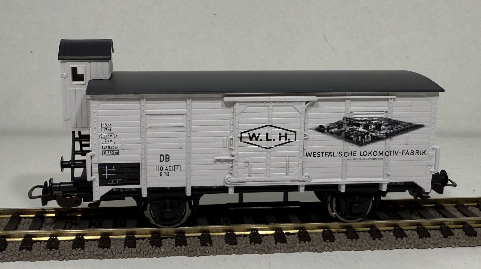 PIKO H0 54736 Gedeckter Güterwagen DB Ep.III NEU & OVP