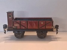 M&auml;rklin - 1671 - Spur 0 -offener G&uuml;terwagen mit Bremserhaus D.R.B 17.5.38- Blech