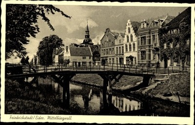 Ak Friedrichstadt an der Eider, Mittelburgwall - 4282370