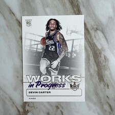 Devin Carter 2024-25 Court Kings Work In Progress #11 Sacramento Kings RC