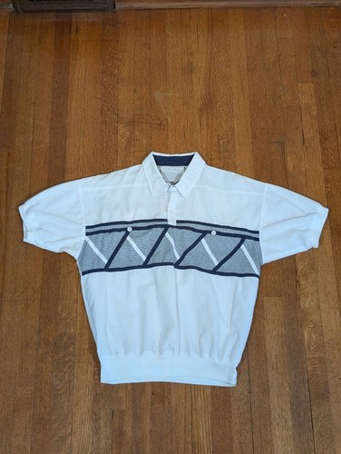 Vintage Poloshirt Retro Golf Banded Bottom Colin Spykes Made In USA Größe Medium - Bild 6 von 7