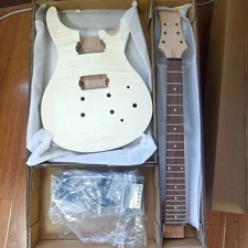 US Warehouse DIY beginner's kit: PRS electric guitar SSS pickups mahogany body