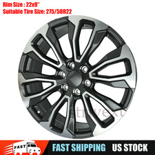 22x9 Alloy Replacement Wheel Rim For 2021-2024 Gmc Yukon Xl Denali Sierra 1500
