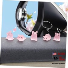 Car Dashboard Decoration Pink Piggy Cute Girly Car Interior Rearview Mirror