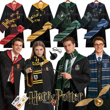 Harry Potter Kostüm Umhang Robe Mantel Krawatte Gryffindor Slytherin Ravenclaw