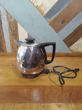 Vintage Saladmaster Percolator Jet-O-Matic Model 10 Vtg Electric Coffee Pot