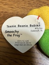 Smoochy the Frog WITH ERRORS 1993 TY Beanie Baby MINT CONDITION