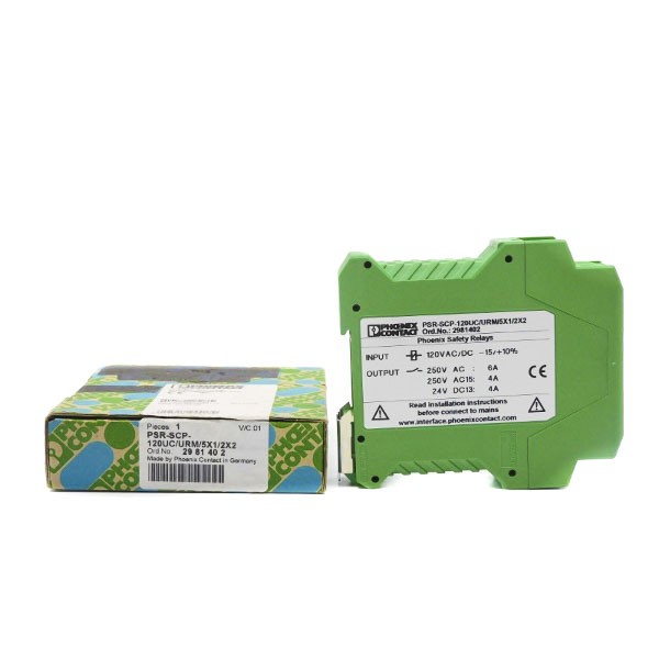 PHOENIX CONTACT PSR-SCP-120UC/URM/5X1/2X2 2981402 120VAC/DC 6A NSMP