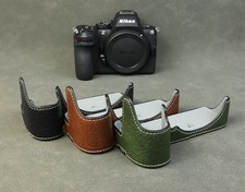 Anti-Slip PU Leather Half Case Protective Cover Shell for Nikon Z5II Z5 II Z52