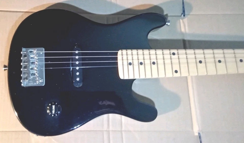 Elevation ¾ ( 30") Black Electric Guitar Needs Two Strings Ideal New Starters  - Image 2 of 4