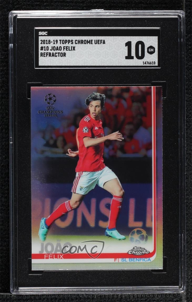 2018-19 Topps Chrome UCL Refractor Joao Felix #10 SGC 10 GEM 0i1b