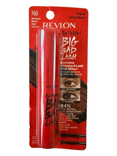 Revlon So Fierce! Big Bad Lash Extreme Volume Mascara #760 Blackest Black - NEW