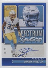 2022 Panini Absolute Spectrum Signatures Blue /25 Derwin James Jr Auto 13ib