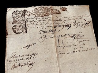 Antique Manuscript from 1696