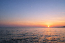 Sunset On The Oceans Wall Art Digital Image AI Photo Background Wallpaper