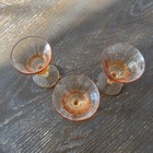 3 Martinsville Lady Astor Light Amber Wine Cordials Glasses Discontinued 4.25” T — photo 2