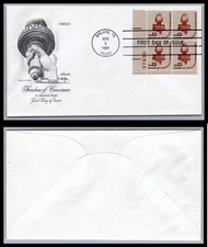 US FDC # 1894 20c Flag over Court  Artmaster Plate Block 37930 LL 1981, 9Q1227