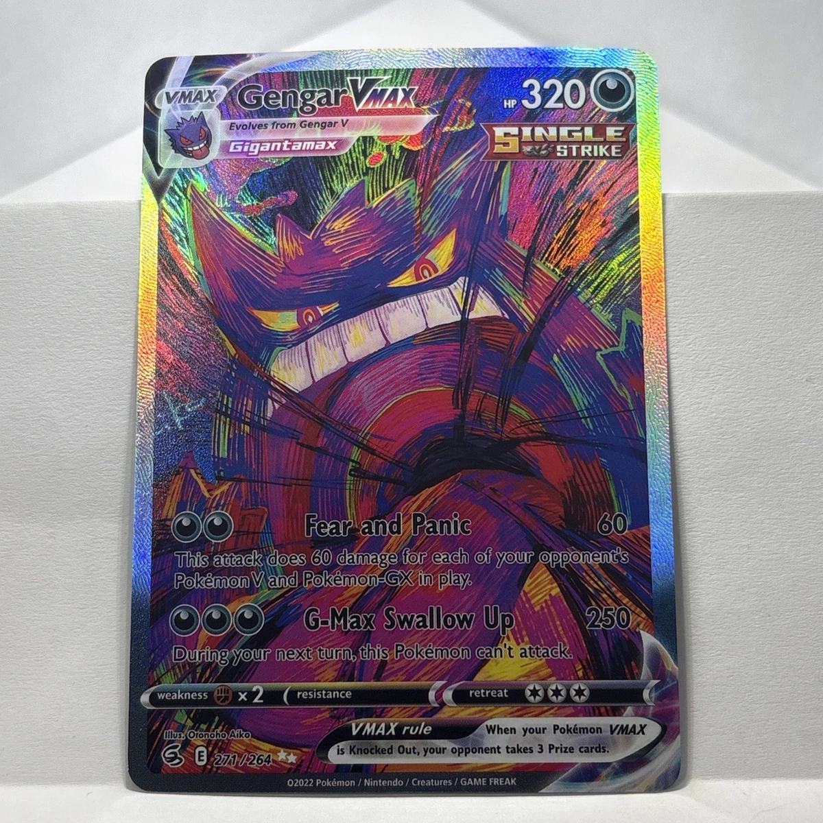 Gengar VMAX 271/264 Swsh08: Fusion Strike for sale | eBay