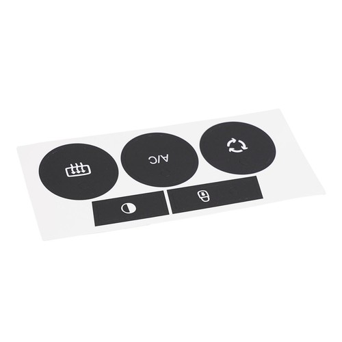Autocollant r��paration bouton pour C4 2014 2018 vinyle noir robuste pour comman - Photo 10 sur 12