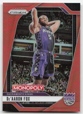 2024-25 Panini Prizm Monopoly #37 De'Aaron Fox Orange Prizms #/149