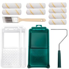 Paint Roller Kit, 13 Piece Paint Roller Tool Kit, Small Microfiber 4", 13 pack
