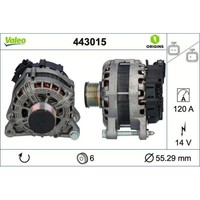 1X Generator Valeo 443015 Passend FüR CitroËN Opel Peugeot Vauxhall DS