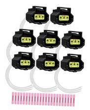 8 Pcs Ignition Coil Connector Harness with Terminal Fit for Chrysler Dodge