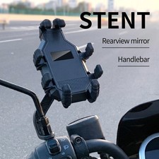 Motorcycle Phone Mount 360 Handlebar Mirror GPS Navigation Holder
