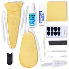 Saxophone Cleaning Kit for Alto Tenor Sax  11in1 Smooth PullThrough Maintenan...