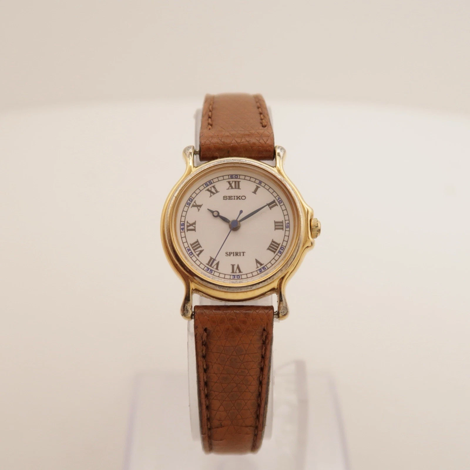 SEIKO 4N21-0080 Gold Tone Analog Quartz Women Vintage Watch W328 *WORKING