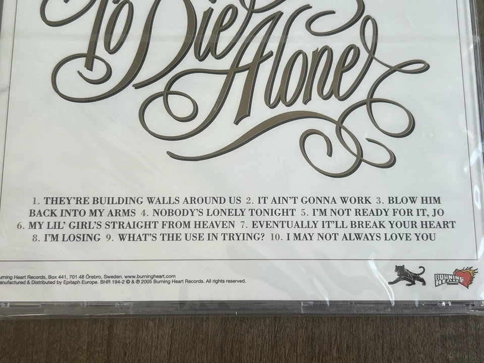 Moneybrother “To Die Alone” CD Sealed, Import From Sweden, Burning Heart Records Foto 3 de 4