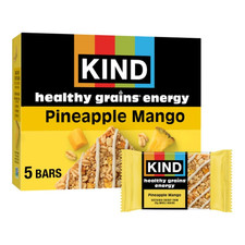 KIND Healthy Grains Energy Bars, Pineapple Mango, 20G Whole Grains, Made with Su