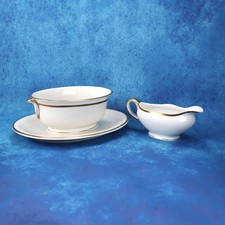 Porcelain Gravy Boat Set, CM 1814, Oldest Hutschenreuther, Hohenberg, Germany