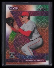 2024 Leaf Vivid #87 Ethan Conrad Base Laser Teal #/1