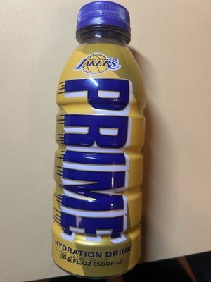 PRIME Lemonade Hydration Drink Los Angeles Lakers Limited Edition 16.9 OZ New