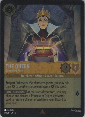 Cold Foil The Queen - Conceited Ruler Rare Fabled 1/204 NM