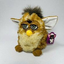 Vintage 1998 Tiger Electronics FURBY Giraffe Brown Green Eyes 6