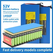Lithium-ion Battery Pack 52V20Ah for E-bike, Scooter,Motorcycle 0-1200W,40A BMS