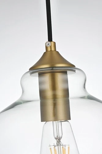 Elegant Lighting LD2245 Destry 8"W Mini Pendant - Gold - Picture 6 of 12