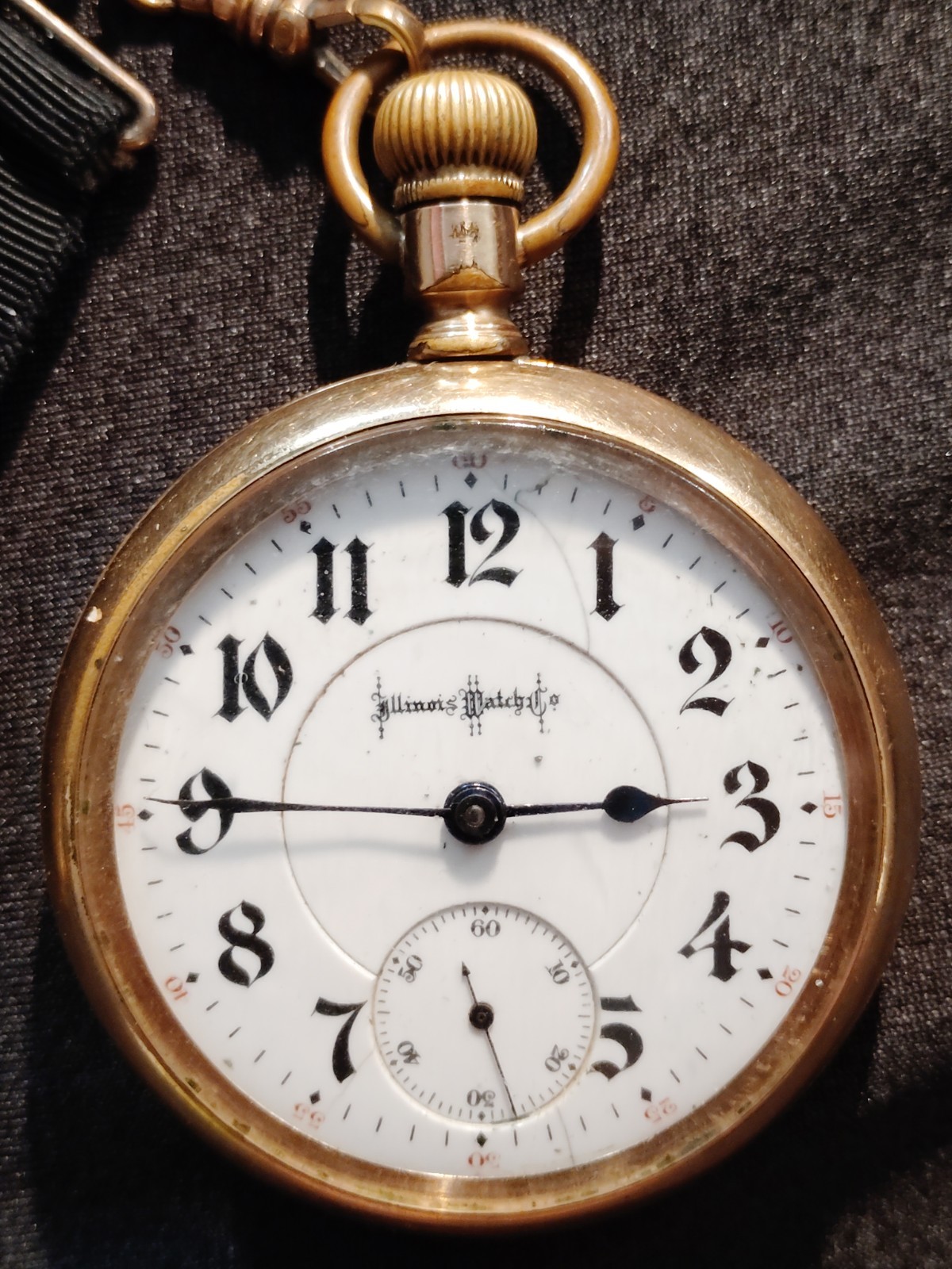 1905 Illinois Bunn Special 18S 21 Jewels Railroad Salesman Case Pocket Watch